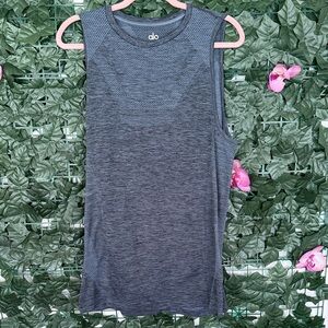 ALO Yoga Men’s Charcoal Patterned Tank